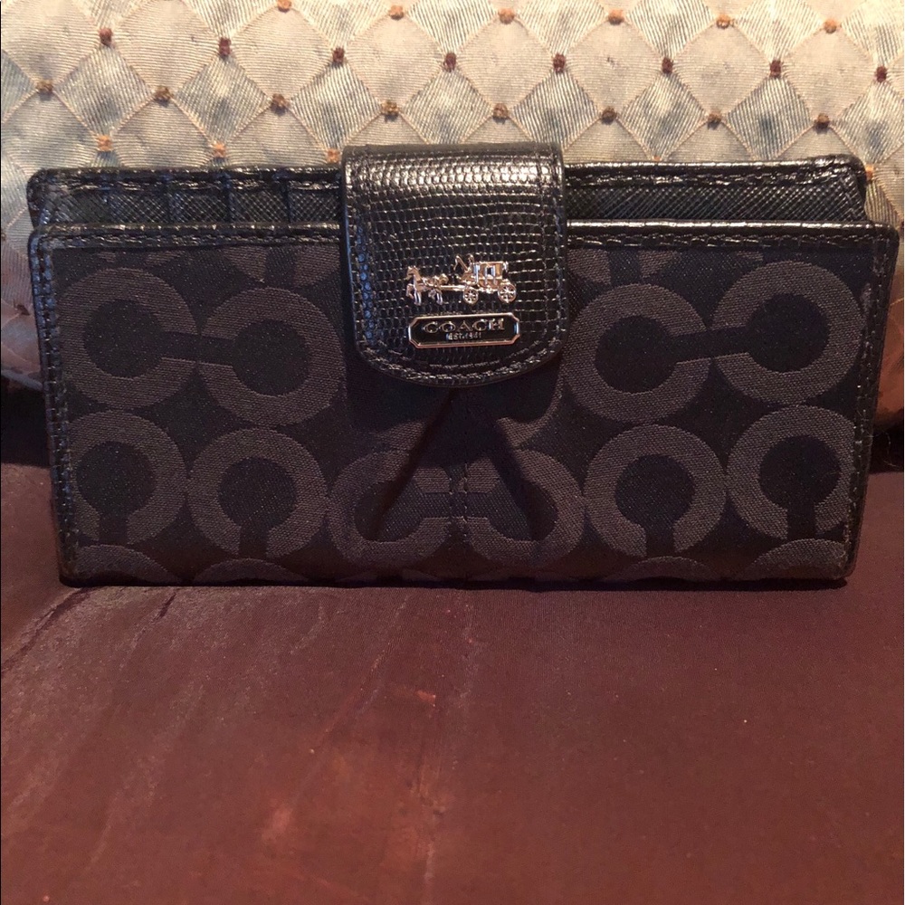 Black coach wallet